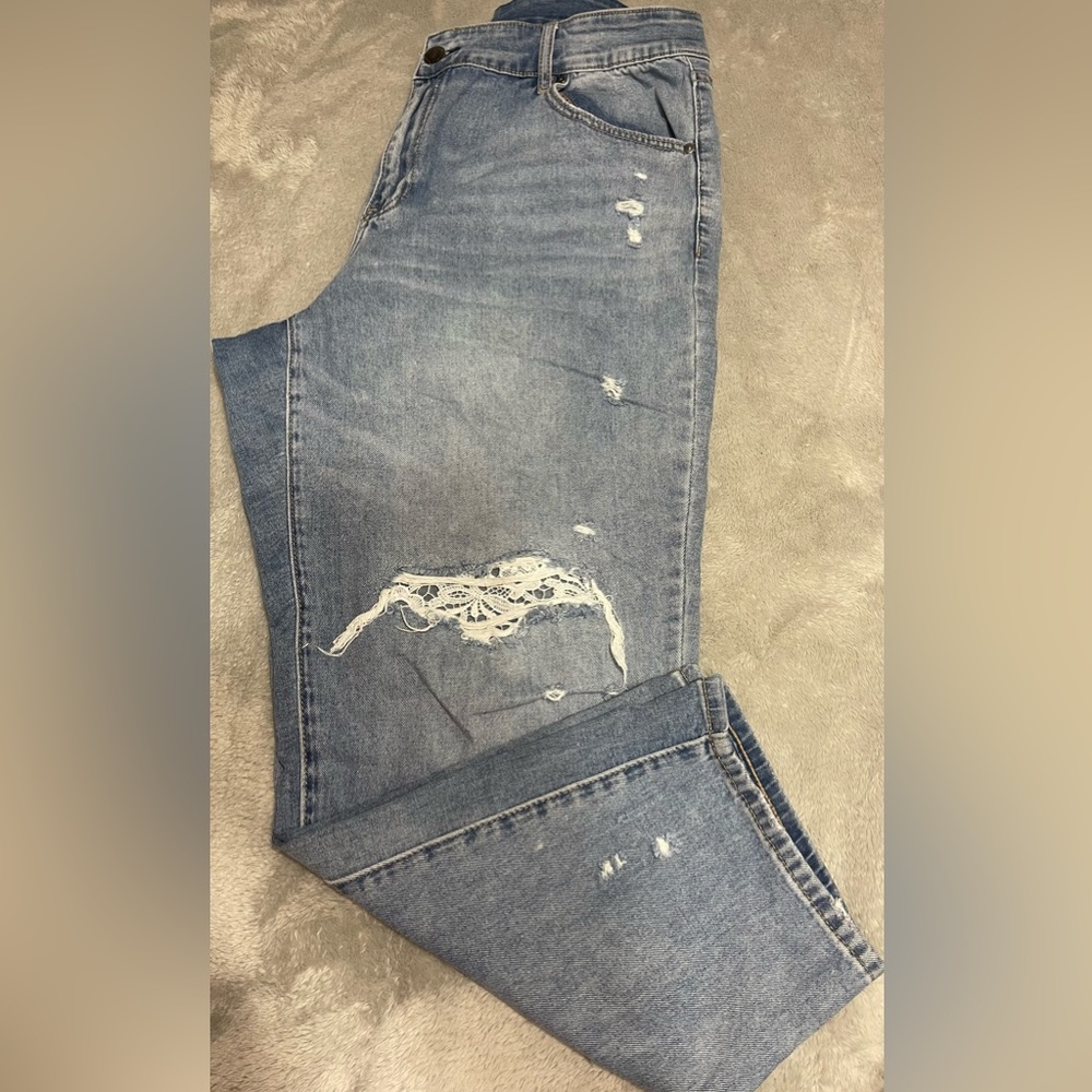 Women’s Lane Bryant Signature Fit High-Rise Girlfriend Jean size 18